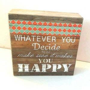 Wooden Wall/Shelf Quote